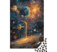 Galaxia Planeta Cósmico Rompecabezas 1000 Piezas Acertijos Inteligentes Ilustrados Adultos Papel DIY Regalo Navidad Familiar 52x38cm/1000pcs