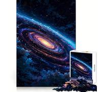 Galaxia Vibrante con Nubes, Rompecabezas de 1000 Piezas para Adultos, Regalo para desarrollar la Capacidad cognitiva, Actividad Relajante, Corte preciso, Regalo Festivo (50x75cm)