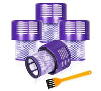 GalaxLeo Filtro de repuesto para Dyson V10 SV12, filtro lavable, compatible con Cyclone, Animal Absolute, Total Clean, número de pieza de repuesto #DY-969082-01 (paquete de 4)