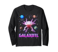 Galaxotl Axolotl In Galaxy Cute Pet Mexican Space Axolotl Manga Larga