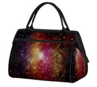 Galaxy and Stars Planet - Bolsa de viaje para mujeres, hombres, niños, niñas, estrellas, nebulosa, fin de semana, bolsas de 24 L, bolsa de cabina para deportes, gimnasio, yoga, color, 24 L,