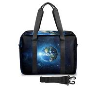 Galaxy and Sun Earth - Bolsa de viaje para mujeres y hombres, estampado de tierra, bolsas de fin de semana, 32 L, bolsa de cabina grande para deportes, gimnasio, yoga, color, (32 L) UK, Organizador de