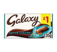 Galaxy Barra de chocolate con caramelo salado - Paquete de 24 x 135G