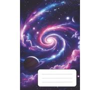Galaxy College Ruled Notebook with Field - 6 x 9 | 100 Pages | Space-Themed Lined Journal for Students, Notes, School & Study