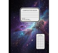 Galaxy Composition Notebook Quad Ruled: 8.5x11 Space Nebula Journal 200 Pages - Aesthetic Grid Paper for School, Work & Notes: Cosmic Starry Cover | ... for Students, Teachers, Engineers & Creatives