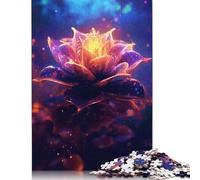 Galaxy Cosmic Lotus Flower Puzzles 1000 Piezas Pesado Puzzle Juguete Educativo Imposible Desafío Juguete para Adultos Niños 1000 Piezas (75 x 50 cm)