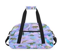 Galaxy Dinosaur - Bolsas de lona para niñas y niños, diseño de mármol galaxia, bolsa de viaje de fin de semana, bolsa de viaje de 24 L, bolsa de deporte para gimnasio, práctica, color, 24 L,