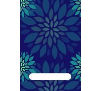 Galaxy Flower Notebook - Blue Floral Fantasy Journal | 120 Lined Pages: Aesthetic Outer Space Floral Notebook for Dreamers & Writers