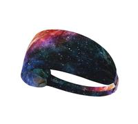 Galaxy in The Universe - Diademas de entrenamiento con estampado de galaxia para mujer, banda elástica deportiva para yoga, bandas refrescantes para el sudor