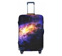 Galaxy in The Universe - Funda elástica antiarañazos, protector de equipaje de viaje, a prueba de polvo, para equipaje de 18 a 32 pulgadas, White, M, Clásico