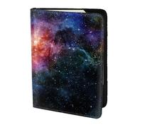 Galaxy In The Universe - Soporte para pasaporte con estampado de galaxia en el universo, artículos esenciales de viaje, cartera antirrobo para tarjetas y pasaportes, tamaño para adaptarse a todos los
