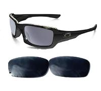 Galaxy - Lentes de repuesto para gafas de sol Oakley Fives Squared, color negro, polarizadas, 100 % UVAB