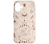 Galaxy Moon Phases Celestial Aesthetic Zodiac Sign Cancer Carcasa para iPhone 16 Plus