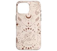 Galaxy Moon Phases Celestial Aesthetic Zodiac Sign Cancer Carcasa para iPhone 16 Pro MAX