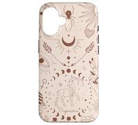 Galaxy Moon Phases Celestial Cute Zodiac Sign Capricorn Carcasa para iPhone 16