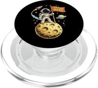 Galaxy Moon Spaces Science Geeks I'm Now Here - Camiseta PopSockets PopGrip para MagSafe