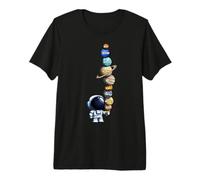 Galaxy Planets Sun Universe Outer Space Science Astronaut Camiseta Premium
