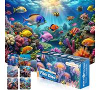 Galaxy Projector Pro Disc, paquete de 6 diapositivas de película con temática oceánica para proyector de planetario, modelo de proyector Galaxy compatible (BL-DQY02 Pro), diapositivas de proyector 5K