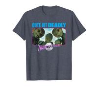 Galaxy Quest Cute But Deadly Camiseta, Hombre, Azul Jaspeado, XXL