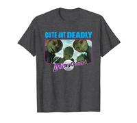 Galaxy Quest Cute But Deadly Camiseta, Hombre, Jaspeado Oscuro, S
