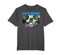 Galaxy Quest Cute But Deadly Camiseta, Hombre Tallas Grandes, Jaspeado Oscuro, 3X Alto