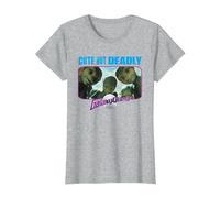 Galaxy Quest Cute But Deadly Camiseta, Mujer, Gris Jaspeado, S