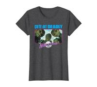 Galaxy Quest Cute But Deadly Camiseta, Mujer, Jaspeado Oscuro, XXL