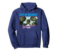 Galaxy Quest Cute But Deadly Sudadera con Capucha, Unisex para Adultos, Azul Marino, S