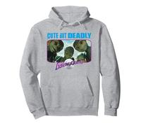 Galaxy Quest Cute But Deadly Sudadera con Capucha, Unisex para Adultos, Gris Jaspeado, XXL