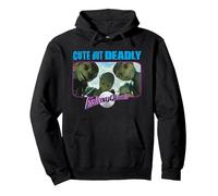 Galaxy Quest Cute But Deadly Sudadera con Capucha, Unisex para Adultos, Negro, XXL