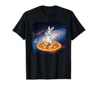 Galaxy Rabbit Astronaut Pizza Space Animal Camiseta