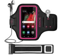 Galaxy S22+ S21+ S20+ Running Brazalete, JEMACHE Deportivo Correr Móvil Brazo Banda Funda para Samsung Galaxy S22 Plus, S20 Plus, S20 Plus, S21 FE, S20 FE (Rosy)