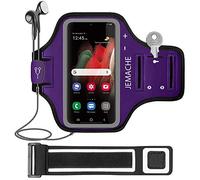 Galaxy S22+ S21+ S20+ Running Brazalete, JEMACHE Deportivo Correr Móvil Brazo Banda Funda para Samsung Galaxy S22 Plus, S20 Plus, S20 Plus, S21 FE, S20 FE (Morado)