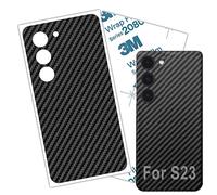 Galaxy S23 Skin Wrap - Película protectora de fibra de carbono 3M para Samsung S23 (fibra de carbono)