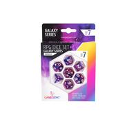 Galaxy Series Nebula RPG Dice Set Set of 7 Dice in a Variety of Sizes Designed