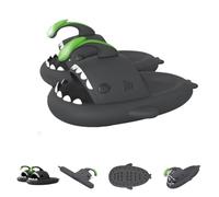 Galaxy Shark Slides Glow in the Dark Zapatillas Shark Cloud para mujer y hombre Pantuflas fluorescentes suela gruesa (Negro, Adulto, Mujer, 44, Números (rango), Sistema tallas calzado EU, 45, mediano)