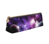 Galaxy Sky - Estuche con diseño de triángulo de gran capacidad de 8.3 x 2.2 x 2.4 pulgadas