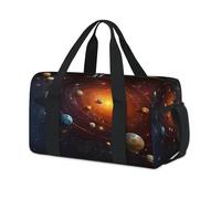 Galaxy Space Planet - Bolsas de lona deportivas para niños, niñas, mujeres, hombres, durante la noche, fin de semana, bolsa de viaje, gimnasio, bolsas de lona casuales