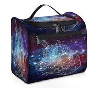 Galaxy Space Unicorn - Bolsa de maquillaje de viaje para mujeres, hombres, niñas y niños, 11.2 L, bolsa de aseo colgante, organizador de cosméticos, color, XL, Organizador de bolsas