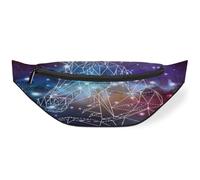 Galaxy Space Unicorn - Riñonera para hombres, mujeres, niños y niñas, riñonera deportiva, senderismo, correr, riñonera, color, M, Organizador de bolsas