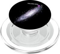 Galaxy Spaces Science Geeks You Are Here - Camiseta PopSockets PopGrip para MagSafe