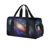Galaxy Star - Bolsa deportiva de lona para fin de semana, bolsa de viaje informal, para viajes, gimnasio, para niños, niñas, niños, mujeres y hombres