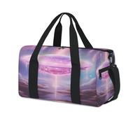 Galaxy Starry Night UFO - Bolsas de lona deportivas para niños, niñas, niños, mujeres y hombres, bolsa de viaje para fin de semana, bolsa de viaje informal para llevar al gimnasio