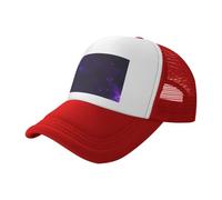 Galaxy Starry Space - Gorras de béisbol unisex con estampado estrellado, color morado, ajuste cómodo, pesca, deportes, viajes, camping, Rojo, talla única