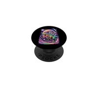 Galaxy T-Rex and Raccoon Space Dinosaur PopSockets PopGrip Adhesivo
