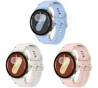 Galaxy Watch 7 Armband 20mm Silikon Uhrenarmband Sport Armbänder für Samsung Galaxy Watch 7 40mm 44mm/Galaxy Watch 5 Pro 45mm/Galaxy Watch 6 40mm 44mm/Galaxy Watch 6 Classic 43mm 47mm/Galaxy Watch 4