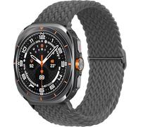 Galaxy Watch Ultra - Correas trenzadas para Samsung Galaxy Watch 7 Ultra Band de 47 mm, hombres y mujeres, correa deportiva de nailon elástica ajustable con un clic sin hueco, correa deportiva