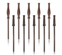 Galenecx 10 Piezas Lápices de varita mágica, 20cm lápices de madera natural, Regalo Lápiz Multifuncional, para fiesta de cumpleaños mágica, recompensa escolar, decoración de Halloween