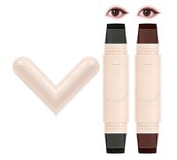 Galenecx 2 Piezas Sello de delineador de ojos, sellos plegables, lápices delineadores de gel, Waterproof Eyeliner Stamp, para todo tipo de clima para fiestas viajes día(negro + marrón)