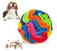 Galenecx Pelota para olfatear Perros, Juguetes interactivos para Perros, Bola Redonda de Peluche de 10 cm para Mascotas, Alfombra Oculta Comida, adiestramiento para Dogs pequeños y medianos